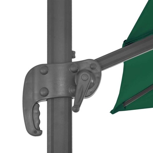 Cantilever Umbrella with Aluminium Pole Green 300x300 cm