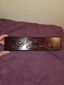 Vintage carved wooden Japanese Chopsticks