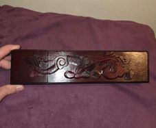 Vintage carved wooden Japanese Chopsticks