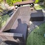 Rattan garden l shape sofa Image 2