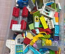 Duplo - large mixed box of duplo blocks