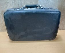 Vintage American Tourister Black Hard Shell Escort Slim Briefcase - No Code
