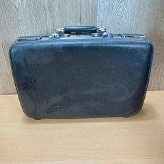 Vintage American Tourister Black Hard Shell Escort Slim Briefcase - No Code