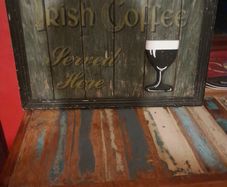 Irish coffee wooden sign