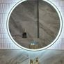 LED Mirrors Ensuite Many Sizes and Shapes Bathroom Bedroom Bluetooth Speakers Demister Antifog Fog Free Makeup Dual LED Bright Light Adjustable Brightness Touch Sensor Image 2