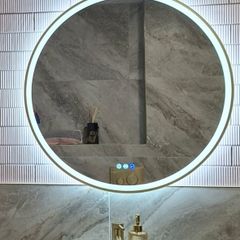 LED Mirrors Ensuite Many Sizes and Shapes Bathroom Bedroom Bluetooth Speakers Demister Antifog Fog Free Makeup Dual LED Bright Light Adjustable Brightness Touch Sensor