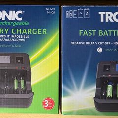 2 x Battery Chargers plus Rechargeable Batteries for Sale.
