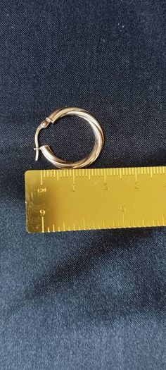 9ct gold hoop earrings