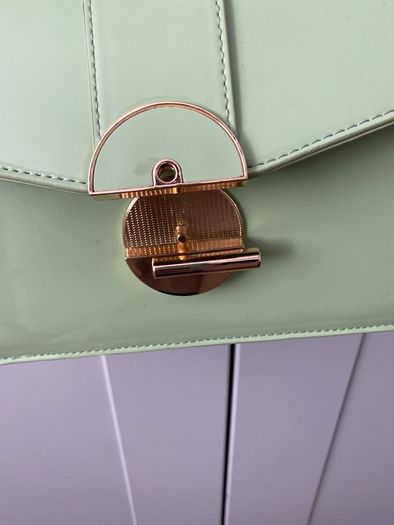 Handbag Green Patent