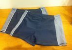 Two pairs of Boys swimming trunks, aged 9-10 years.