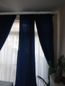 blue curtains x4 each one 57cmx250 cm ikea 20 euro for 4 origial price 60 euro