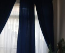 blue curtains x4 each one 57cmx250 cm ikea 20 euro for 4 origial price 60 euro