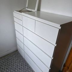 2 x Malm Malm Chest of 6 drawers - like new