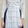 top Bnwt Zara long layering piece wrap style medium blouse /top Image 2