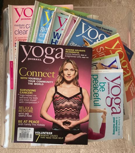 12 yoga magazines and free yoga book
