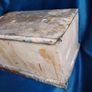 Can post Small antique trunk, carpenters toolbox Image 2