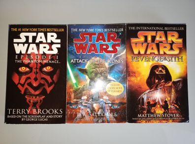 Star Wars Novels. Set of 3. Episodes 1 to 3.