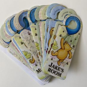Winnie the Pooh PVC Personalised Boys/ Girls Door Hanger | Disney
