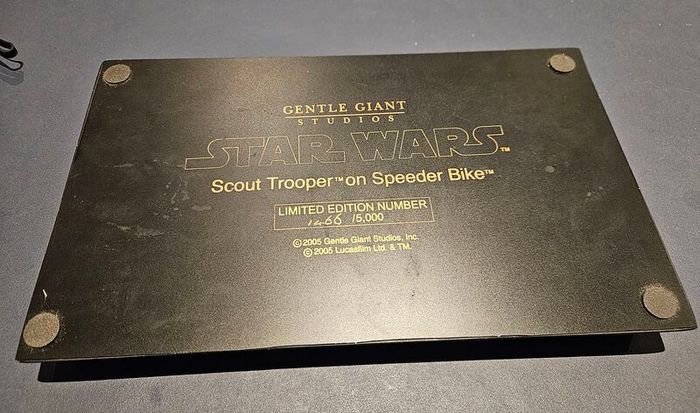 Gentle Giant Stars Wars Scout Trooper and Speeder Bike statue
