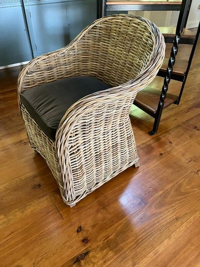Wickerchair from foxford woollen mills