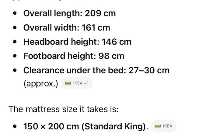 IKEA KING BED FRAME(does not include mattress)