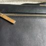 Victoria Beckham black leather clutch/ crossbody bag Image 3