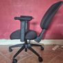 Comfortable Black Office Chair (Adjustable & Reclining ) Image 5