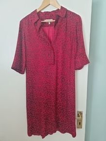 Hobbs red tunic style dress