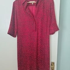 Hobbs red tunic style dress
