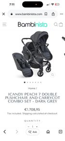 double buggy good condition selling it cause don't have enough space