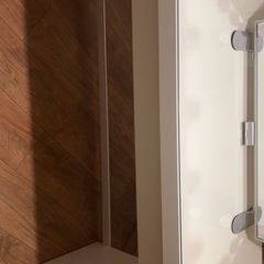 Ikea malm desk and hollywood mirror