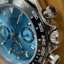 Custom Seiko Mod Daytona Style Blue Dial Image 3