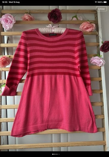 jumper hollister inspired 100% cotton striped jumper size 14/16