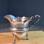 Antique silver cream jug with scalloped rim Image 2