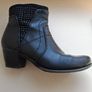Black Leather Boots Image 2