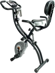 Exercise Bike Foldable Fitness Bike Magnetic Foldable Indoor Cycling Bike 3-In-1 Foldable Exercise Bike for Home Use with Resistance Bands Home Workout Exercise Equipment (FREE POSTAGE)