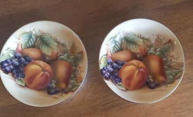 A Pair of Aynsley Orchard Gold Pin Dishes