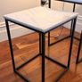 Marble top console table & matching nest of tables Image 3