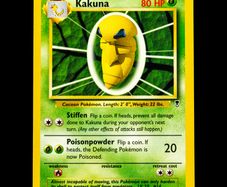 Kakuna 50/110 Uncommon Legendary Collection Pokemon Card 2000 WOTC Vintage