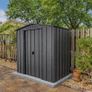 TOP Riverton 6x4 Metal Shed Anthracite Grey Image 7