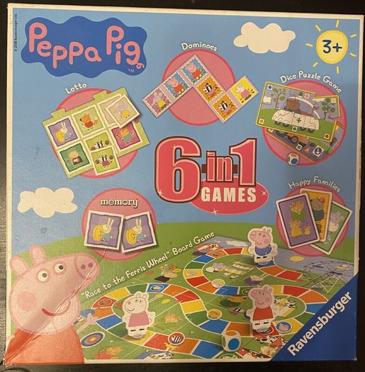 Ravensburger Peppa Pig 6 in 1 Boardgame