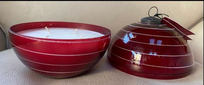 Large Christmas Bauble Candle