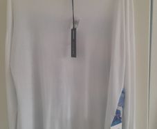 New with tags long print top