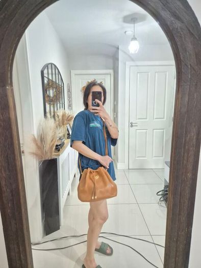 Nina Ricci pebbled leather bucket bag