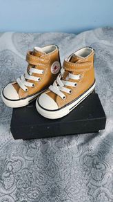 Boys Tan Converse All Star Trainers