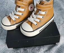 Boys Tan Converse All Star Trainers