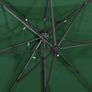 Cantilever Umbrella with Double Top Green 250x250 cm Image 2