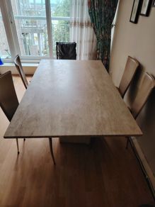 Travertine Table and Chairs
