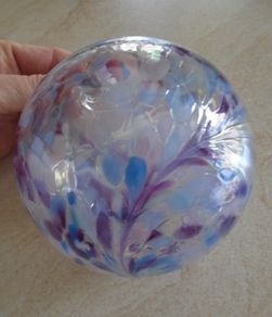 Glass ball. Home decor, Gift, Coloured glass