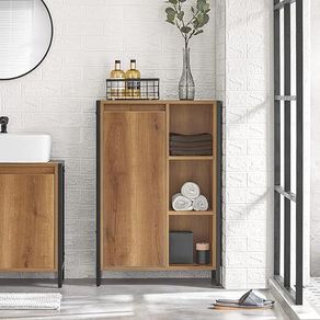 Laundry Cabinet Storage Bathroom Unit Vintage style